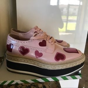 prada heart sneakers